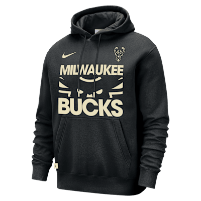 【おすすめアイテム】 Nike NBA Milwaukee Bucks Hoodie Felpa pullover con cappuccio Milwaukee Bucks Club Courtside